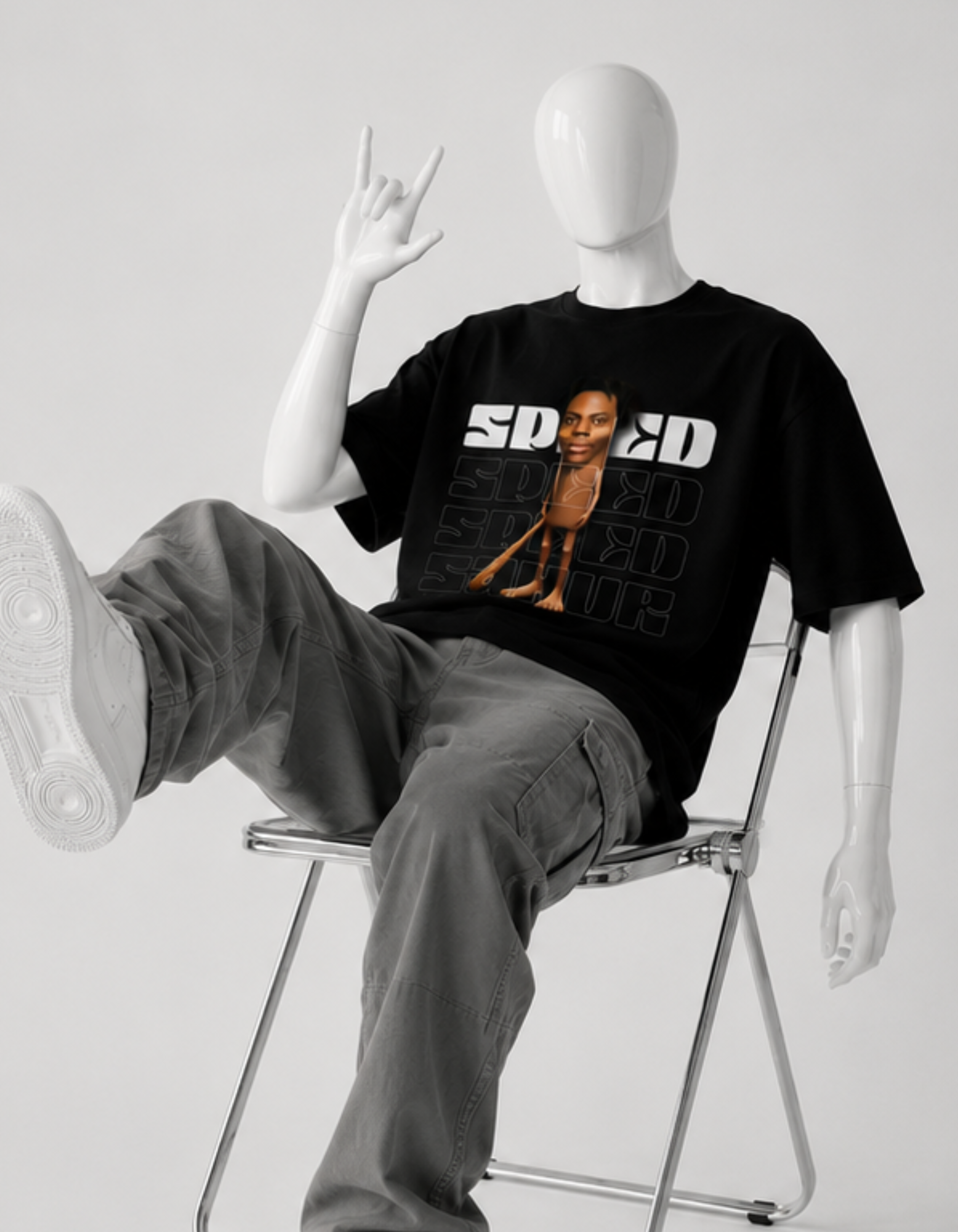speed speed speen sahur crazyfuss ovesized cotton t shirt men