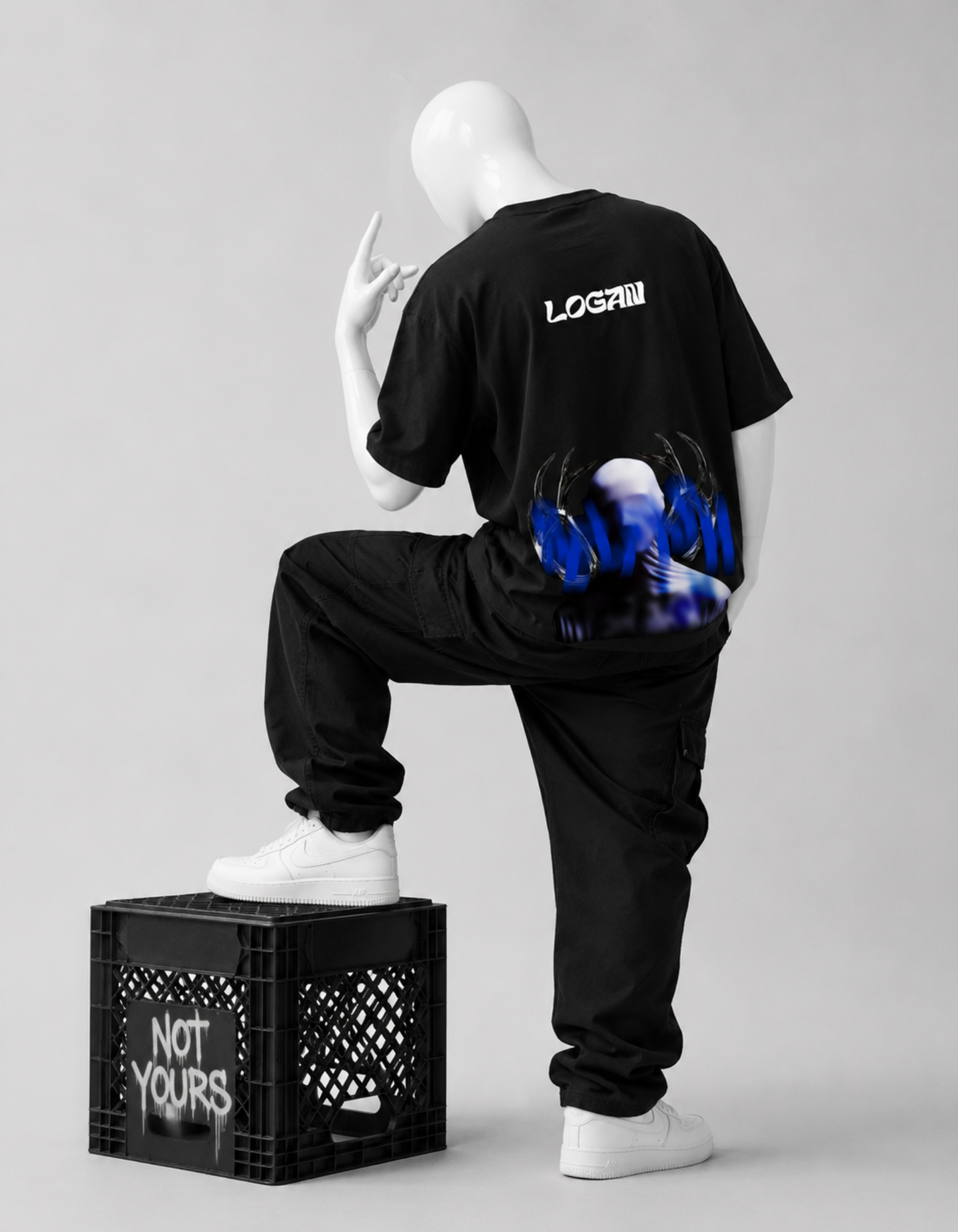 LOGAN CRAZYFUSS OVERSIZED T SHIRT MEN