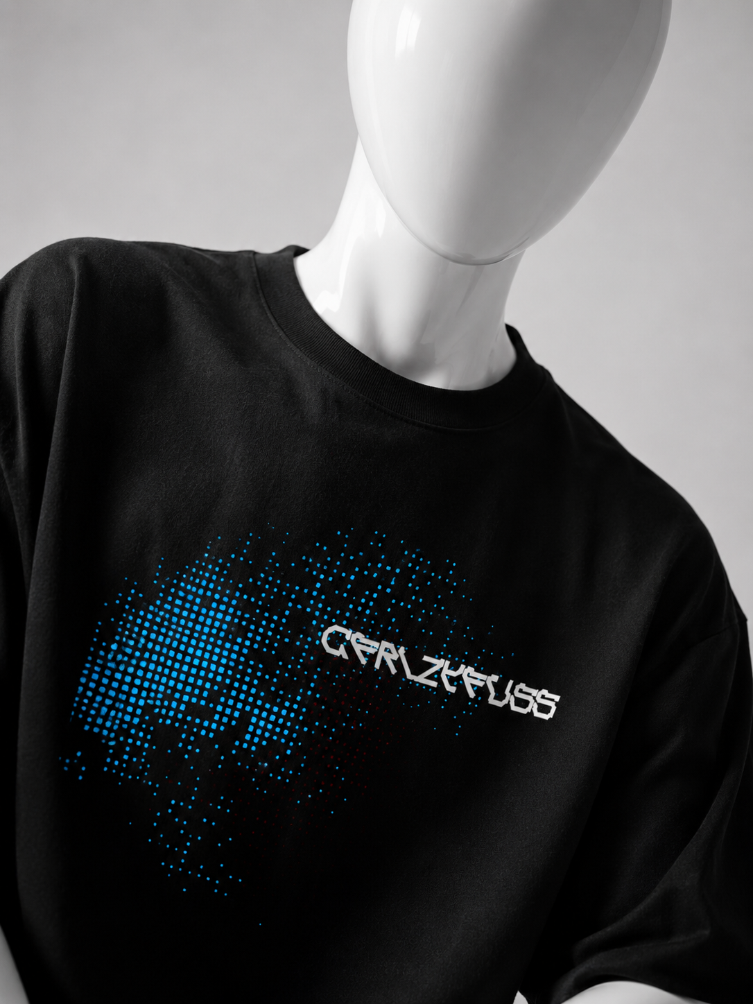 CRAZYFUSS SIMPLES  Glitch-inspired pixel graphic