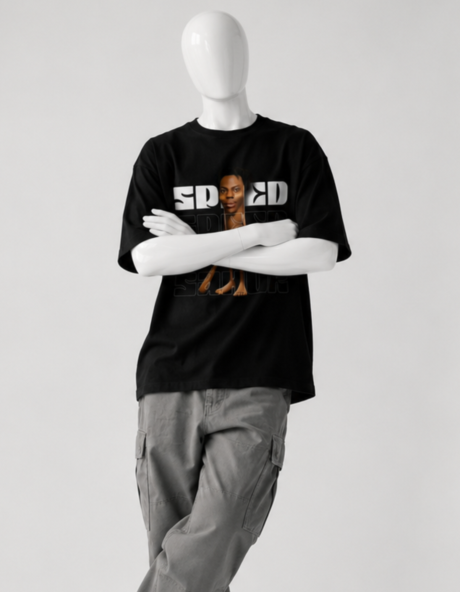 speed speed speen sahur crazyfuss ovesized cotton t shirt men