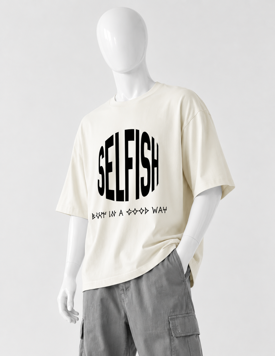 SLEFISH CRAZYFUSS OVERSIZED T SHIRT COTTON MEN
