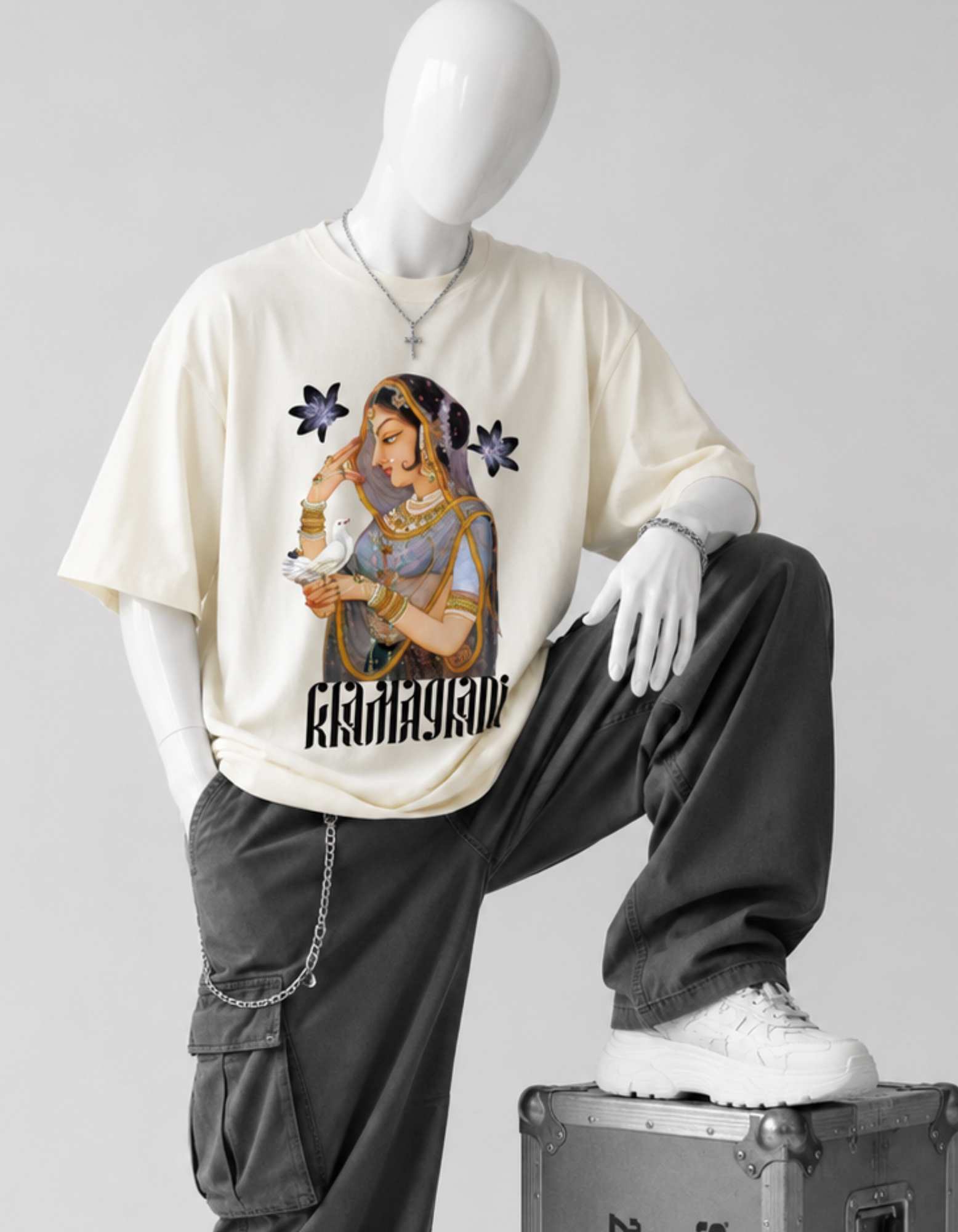KHAMAGHANI CRAZYFUSS OVERSIZED COTTON T SHIRT UNISEX